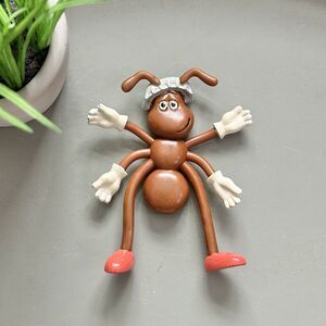 Vintage Heinz Ketchup Promotional 4" Bendable Ant Figure 1988 Bendy‎